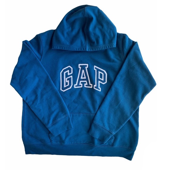 Teal Gap Embroidered Hoodie - Picture 1 of 3